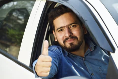 man with enough equity in his vehicle to refinance his car loan